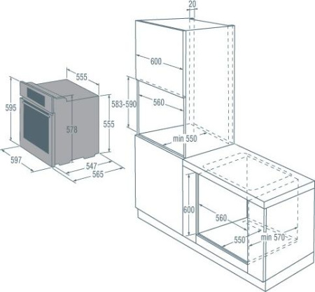 Встраиваемый духовой шкаф Gorenje GO 876 X