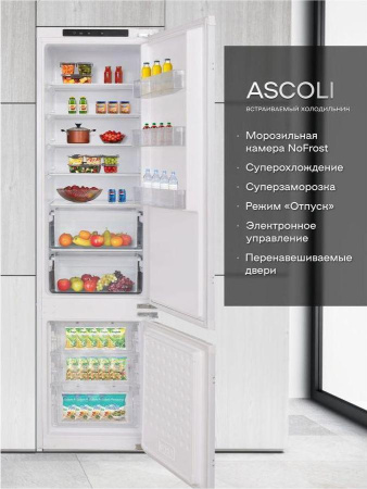 Холодильник Ascoli ADRF310WEBI [2, капельное]