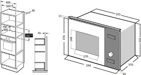 Микроволновая печь Kuppersberg HMW 650 BX