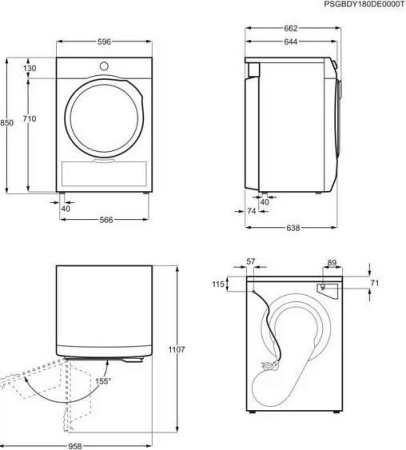 Сушильная машина Electrolux EW8H458B