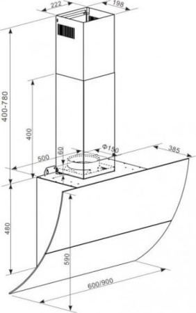 Кухонная вытяжка Graude DH 60.3