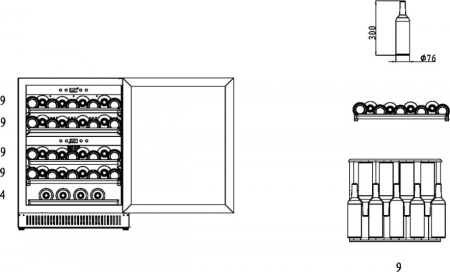 Винный шкаф Caso WineChef Pro 40 [1, No Frost]