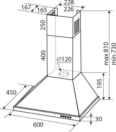Кухонная вытяжка Zigmund & Shtain K 139.6 W