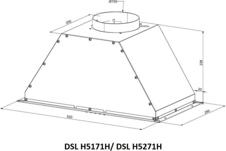 Кухонная вытяжка Smart Life DSL H5171H