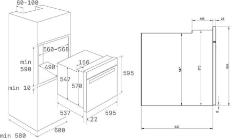 Встраиваемый духовой шкаф Teka HRB 6100 VNB