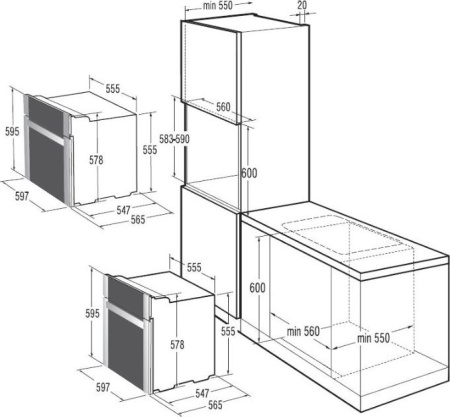 Встраиваемый духовой шкаф Gorenje BO 71 SY2B
