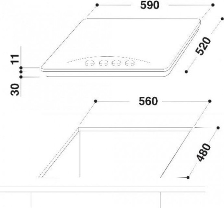 Варочная поверхность Whirlpool AKM 528 NA