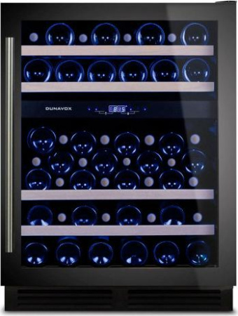 Винный шкаф Dunavox DX-53.130DBK/DP [1, капельное]