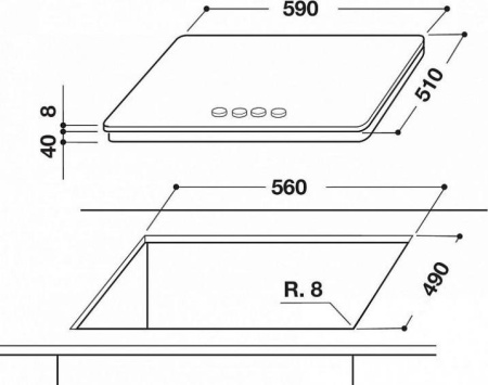 Варочная поверхность Whirlpool GOA 7523/NB