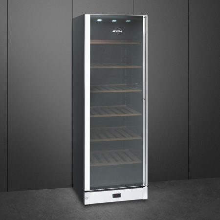 Винный шкаф Smeg SCV115AS [1, капельное]