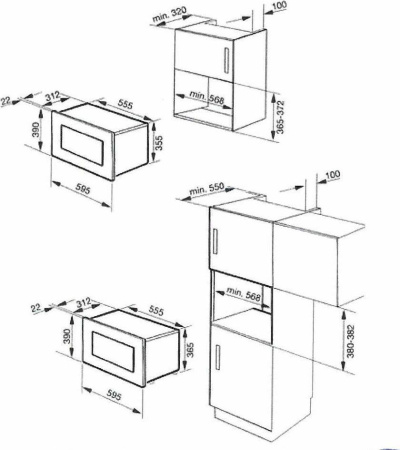 Микроволновая печь Smeg MP 822PO