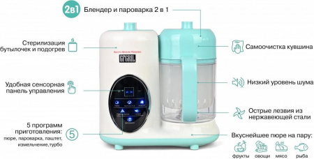 Пароварка-блендер GFgril GFSB-6