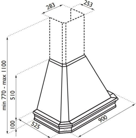 Кухонная вытяжка Ardesia RA 90 W