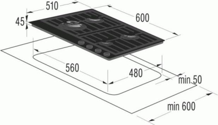 Варочная поверхность Gorenje GKT 6 SY2B