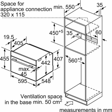 Встраиваемый духовой шкаф Bosch CMG656BS1M