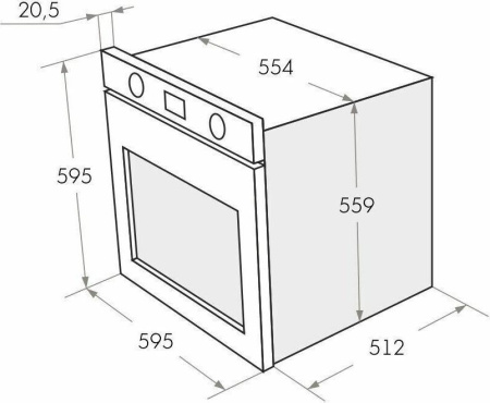 Встраиваемый духовой шкаф Maunfeld EOEH 5811S1