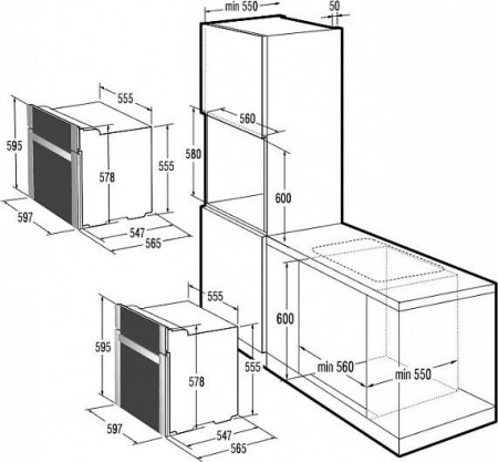 Встраиваемый духовой шкаф Gorenje BO 755SYB