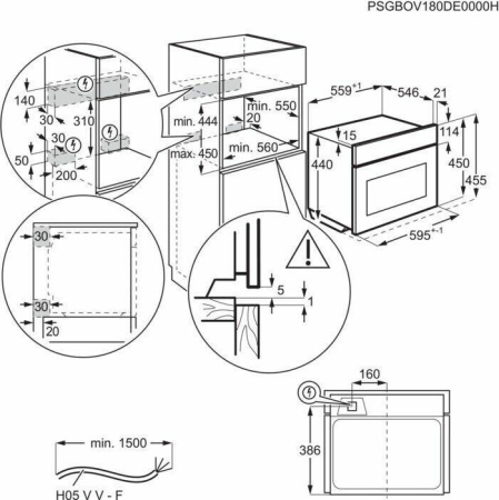 Встраиваемый духовой шкаф Electrolux VKK8e00