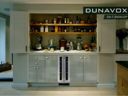 Винный шкаф Dunavox DX-7.20SSK/DP [1, капельное]