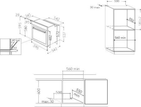 Встраиваемый духовой шкаф KitchenAid KOHCS 60600