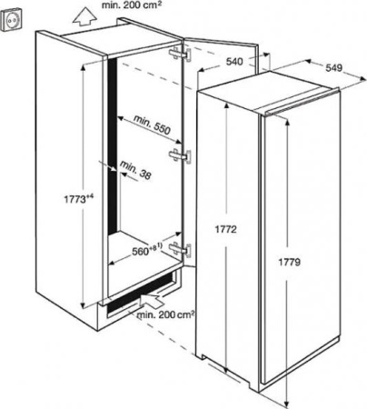 Холодильник Electrolux ERN 3313 [1, капельное]