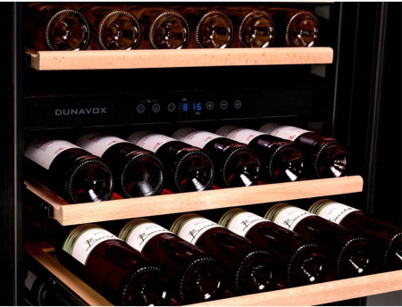 Винный шкаф Dunavox DX-166.428SDSK [1, капельное]