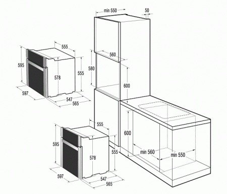Встраиваемый духовой шкаф Gorenje BO 6343 AX