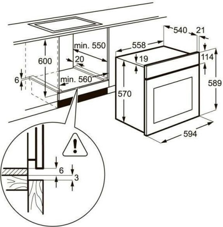 Встраиваемый духовой шкаф Zanussi OPZB 4210 B