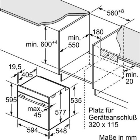 Встраиваемый духовой шкаф Bosch HMG 636 RS1