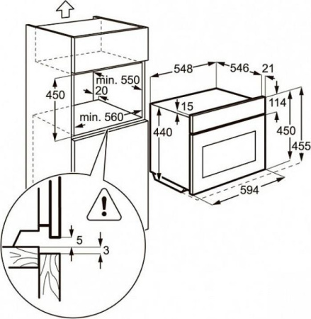 Встраиваемый духовой шкаф Zanussi ZKC 54451 XA