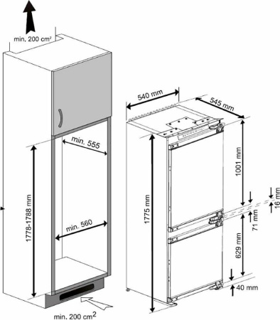 Холодильник Beko BCNA 275 E3S [2, капельное]