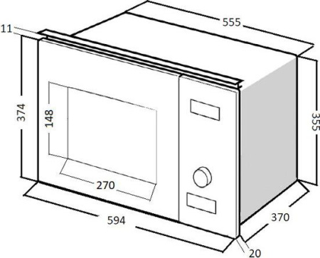 Микроволновая печь Kuppersberg HMW 650 BX